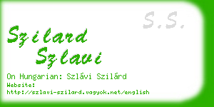 szilard szlavi business card
